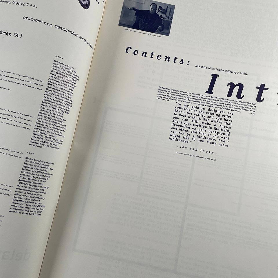 Emigre, No. 22: Teach – Katherine Small Gallery