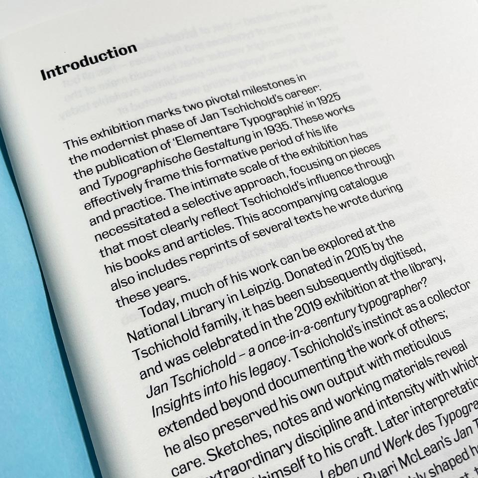 Jan Tschichold: Shaping Typography 1925 2025 – Katherine Small Gallery