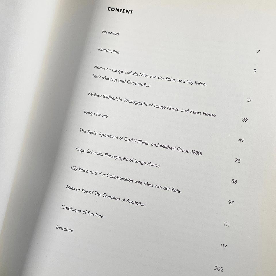 Ludwig Mies van der Rohe & Lilly Reich: Furniture and Interiors