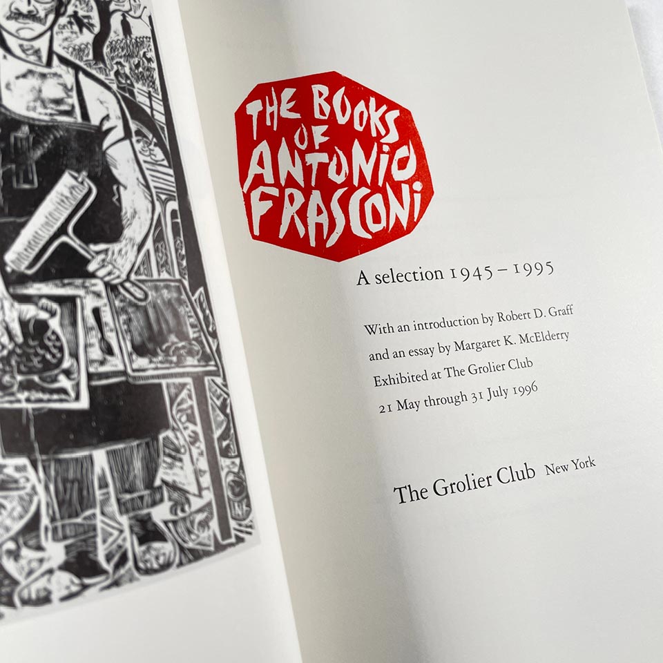 The Books of Antonio Frasconi – Katherine Small Gallery