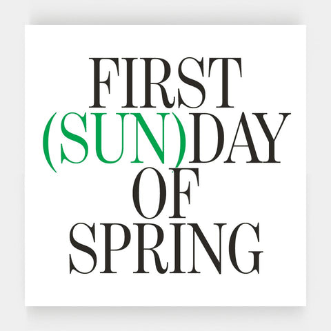 First (Sun)Day of Spring: A Radar et Picpus Partagé