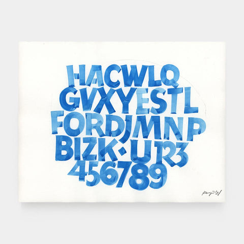 Kenji Nakayama: Letters and Numbers
