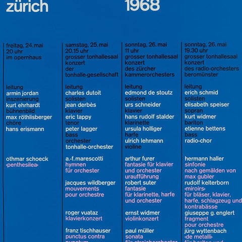 Schweizerisches Tonkünstlerfest Zürich (Josef Müller-Brockmann)