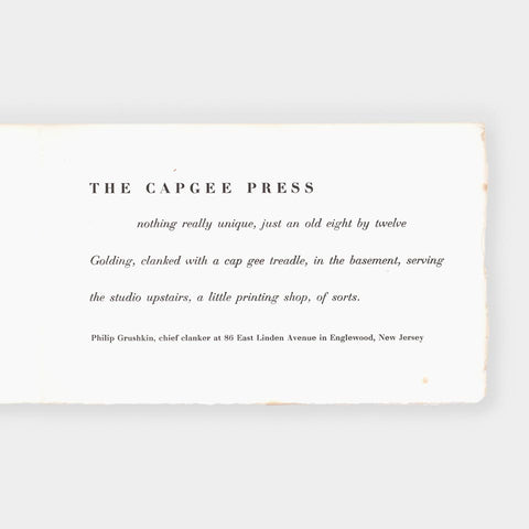 [3 promotional pieces by and for Philip Grushkin]