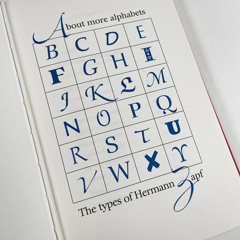 About More Alphabets: The Types of Hermann Zapf