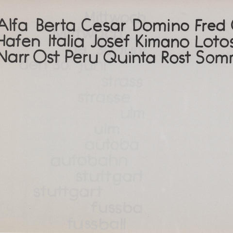 Grundkurs Typographie, HfG Ulm, Otl Aicher (Hans G. Conrad)