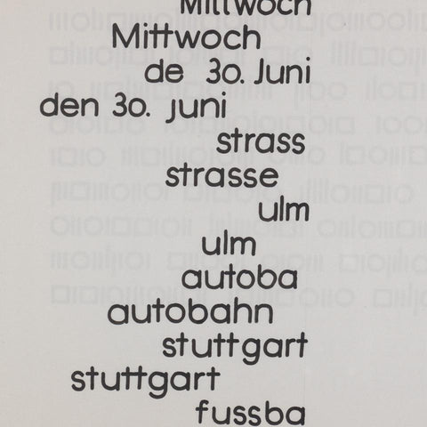 Grundkurs Typographie, HfG Ulm, Otl Aicher (Hans G. Conrad)