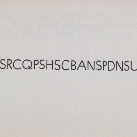 Grundkurs Typographie, HfG Ulm, Otl Aicher (Hans G. Conrad)