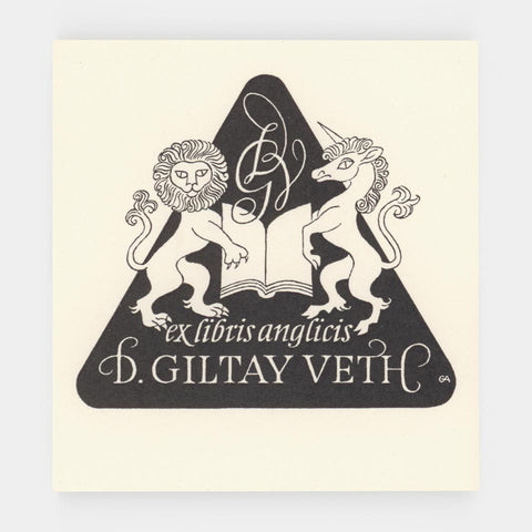 [22 bookplates by Alice Horodisch-Garman + 1 original drawing for a bookplate]