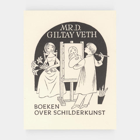 [22 bookplates by Alice Horodisch-Garman + 1 original drawing for a bookplate]