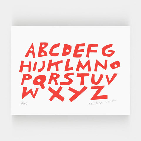 Cyrus Highsmith: Red Sans Uppercase (Alphabet Zoo)
