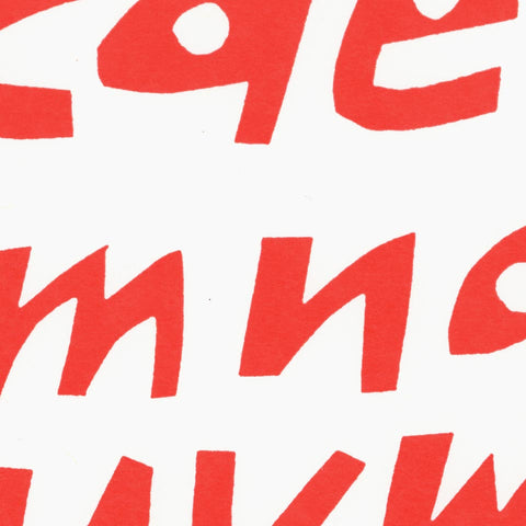 Cyrus Highsmith: Red Sans Lowercase (Alphabet Zoo)