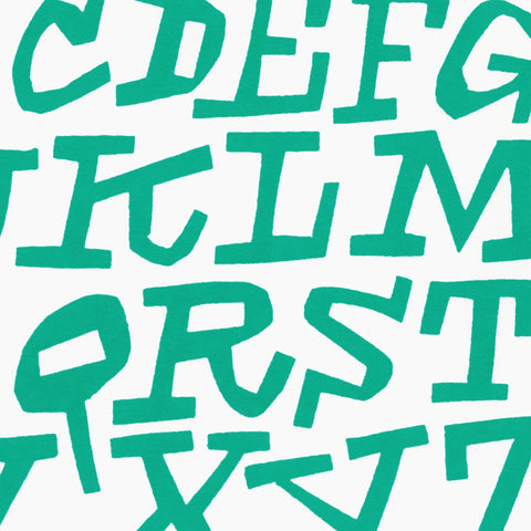 Cyrus Highsmith: Greenish Serif Caps (Alphabet Zoo)