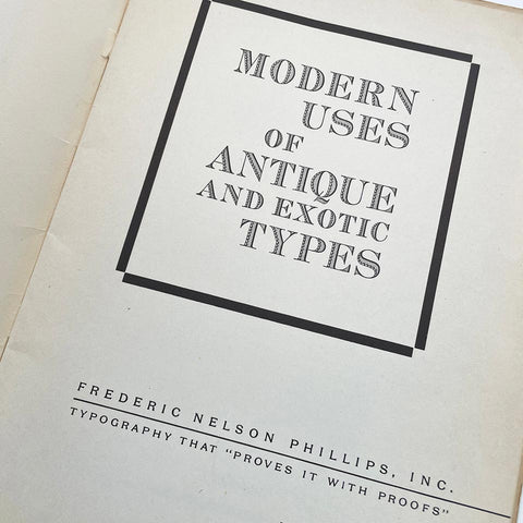 Modern Uses of Antique and Exotic Types