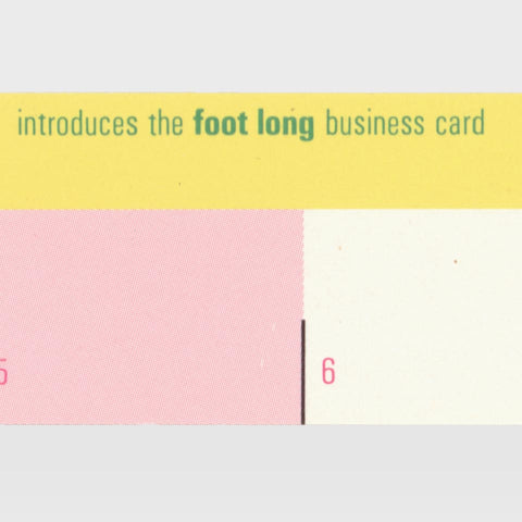 April Greiman introduces the foot long business card