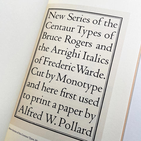 The Art of the Type Specimen in the Twentieth Century