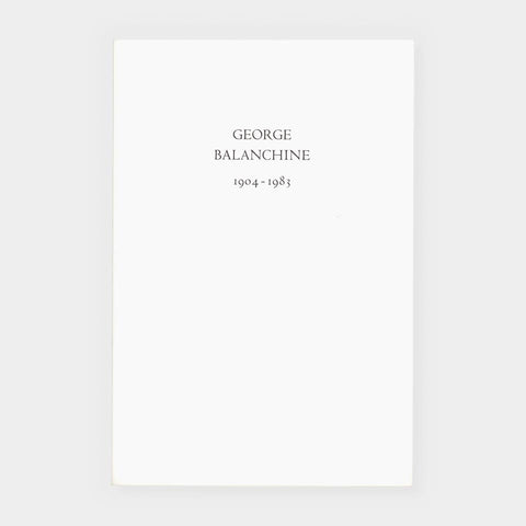 A Service in memory of George Melitonovich Balanchine