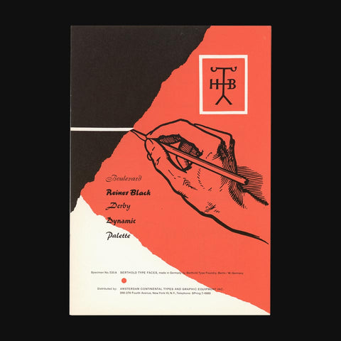 Berthold Type Faces: Specimen No. 530 A
