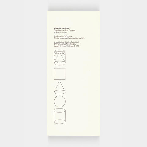 Bradbury Thompson: Selections from Four Decades [hand-out]