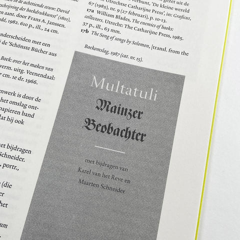 Bram de Does: Catalogus bij de tentoonstelling van zijn letterontwerpen, grafische ontwerpen & ornamentiek