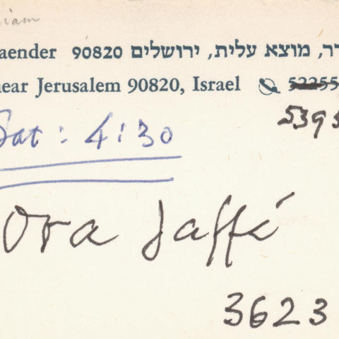 [Henri Friedlaender’s business card]