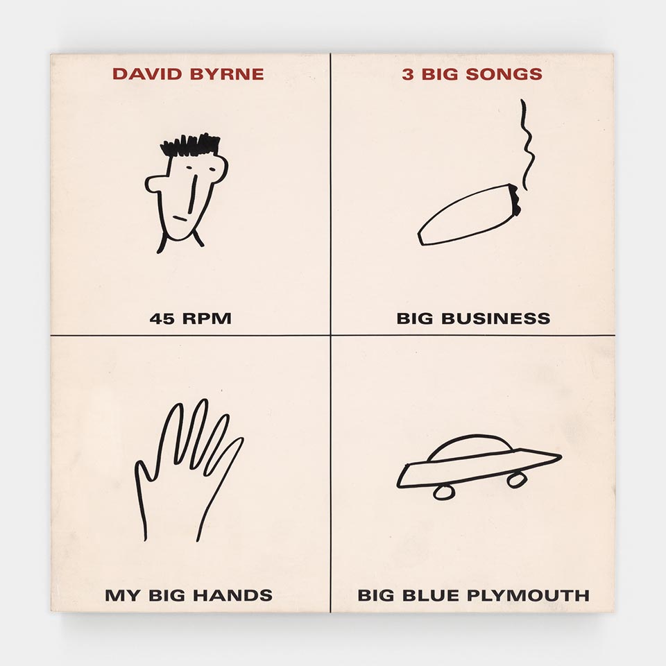 David Byrne: 3 Big Songs album cover (M&Co + Maira Berman [Kalman