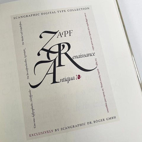 Calligraphic Type Design in the Digital Age: An Exhibition in Honor of the Contributions of Hermann and Gudrun Zapf