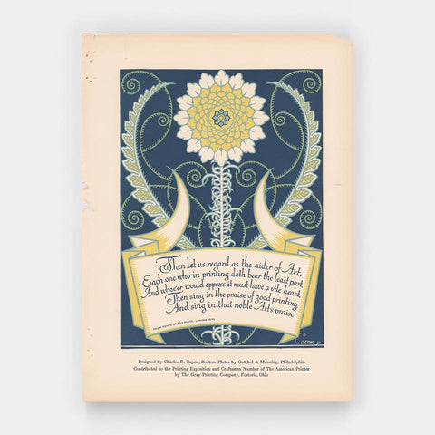 The let us regard as the Aider of Art . . . (Charles R. Capon)