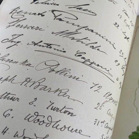 The Casa Fontanalba Visitors’ Book