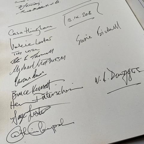 The Casa Fontanalba Visitors’ Book