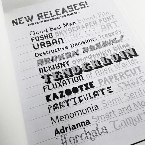 Chank fonts! (Catalogue # 25)