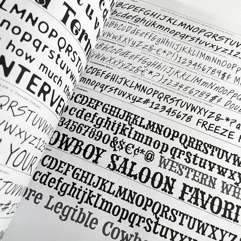 Chank fonts! (Catalogue # 25)
