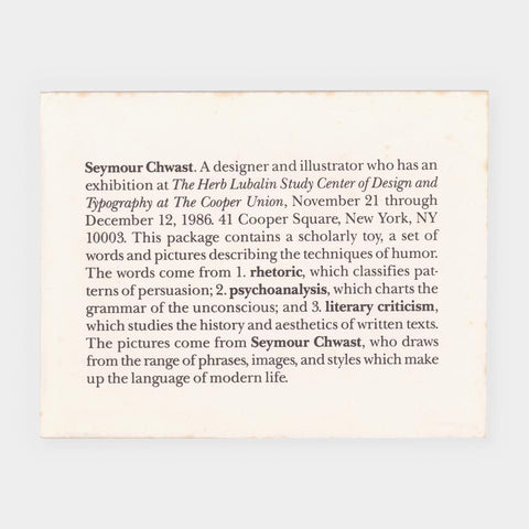 Seymour Chwast: A designer and illustrator who has an exhibition [...]