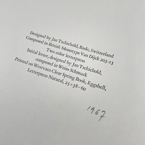 Clay in the Potter’s Hand (Jan Tschichold)