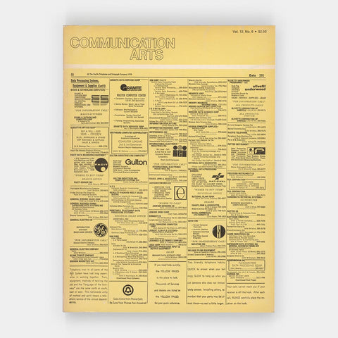 Communication Arts, Vol. 12, No. 6