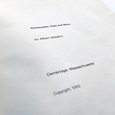 Construction, Color and Moire