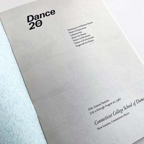 Connecticut College School of Dance: 20th Annual Session (Bradbury Thompson)