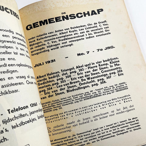 De Gemeenschap (July 1931)