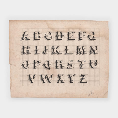 [a decorated shadow alphabet]