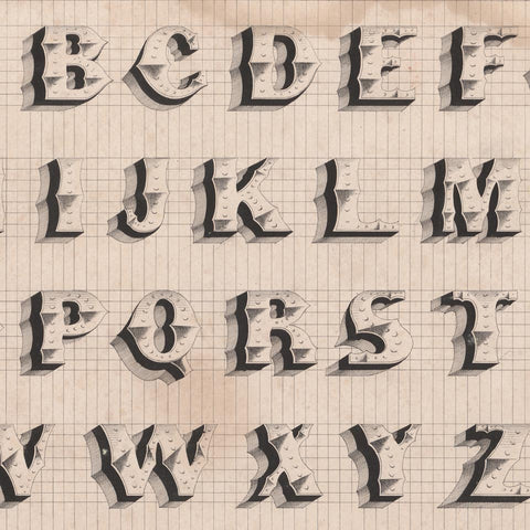 [a decorated shadow alphabet]