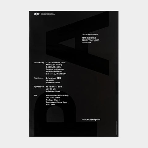 Design Prozesse: Peter von Arx Schrift in Plakat und Film (Michael Renner)