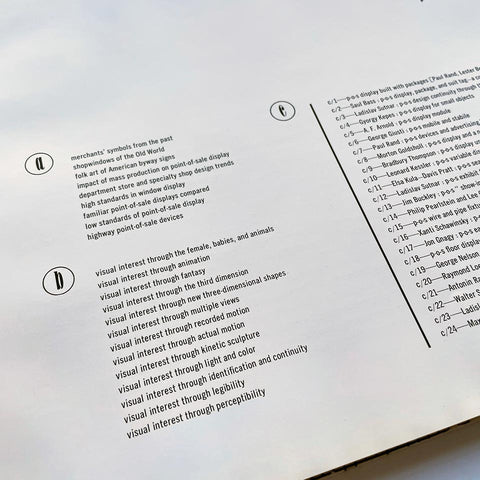 Design for Point of Sale (Sutnar) (Vignelli)