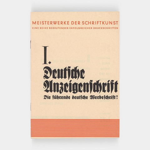 Meisterwerke der Schriftkunst: Deutsche Anzeigenschrift
