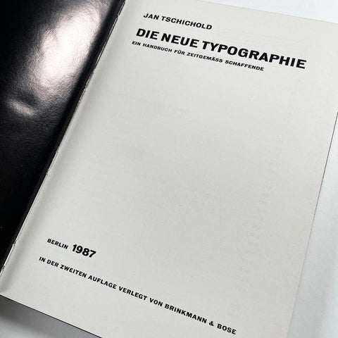 Die Neue Typographie (1987)