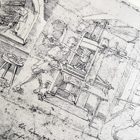 Dürer’s 1511 Drawing of a Press and Printer