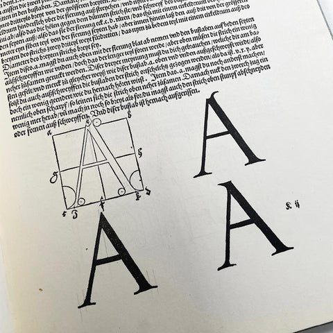 Albrecht Dürer: Konstruktion der Antiquamajuskeln