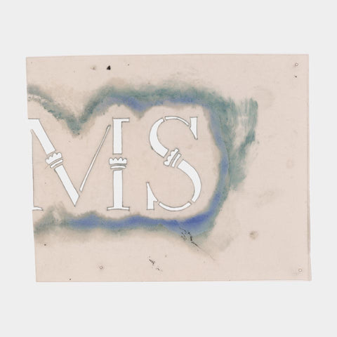 [3 stencils made by W.A. Dwiggins + his handmade knife]