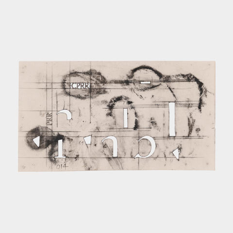 [3 stencils made by W.A. Dwiggins + his handmade knife]