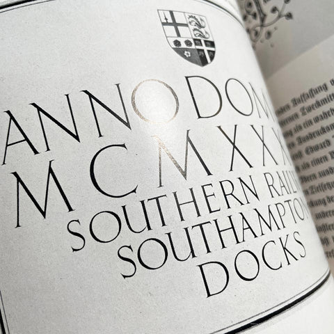 Edward Johnston und die englische Schriftkunst (and English Lettering)