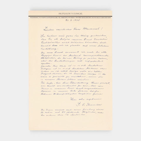 [a letter from F.H. Ehmcke]